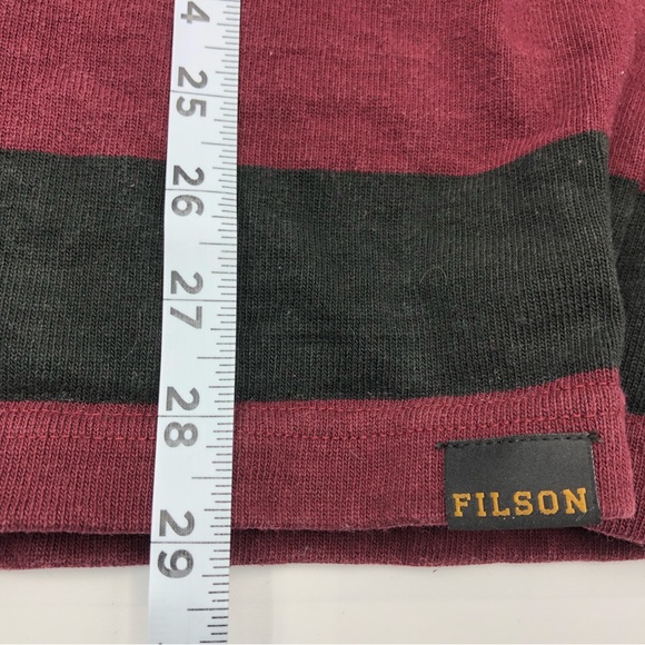 C.C. Filson Men's Casual Heavy weight long Sleeve Polo Shirt size large - Picture 9 of 10